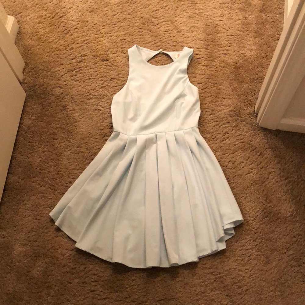 Teal mini dress